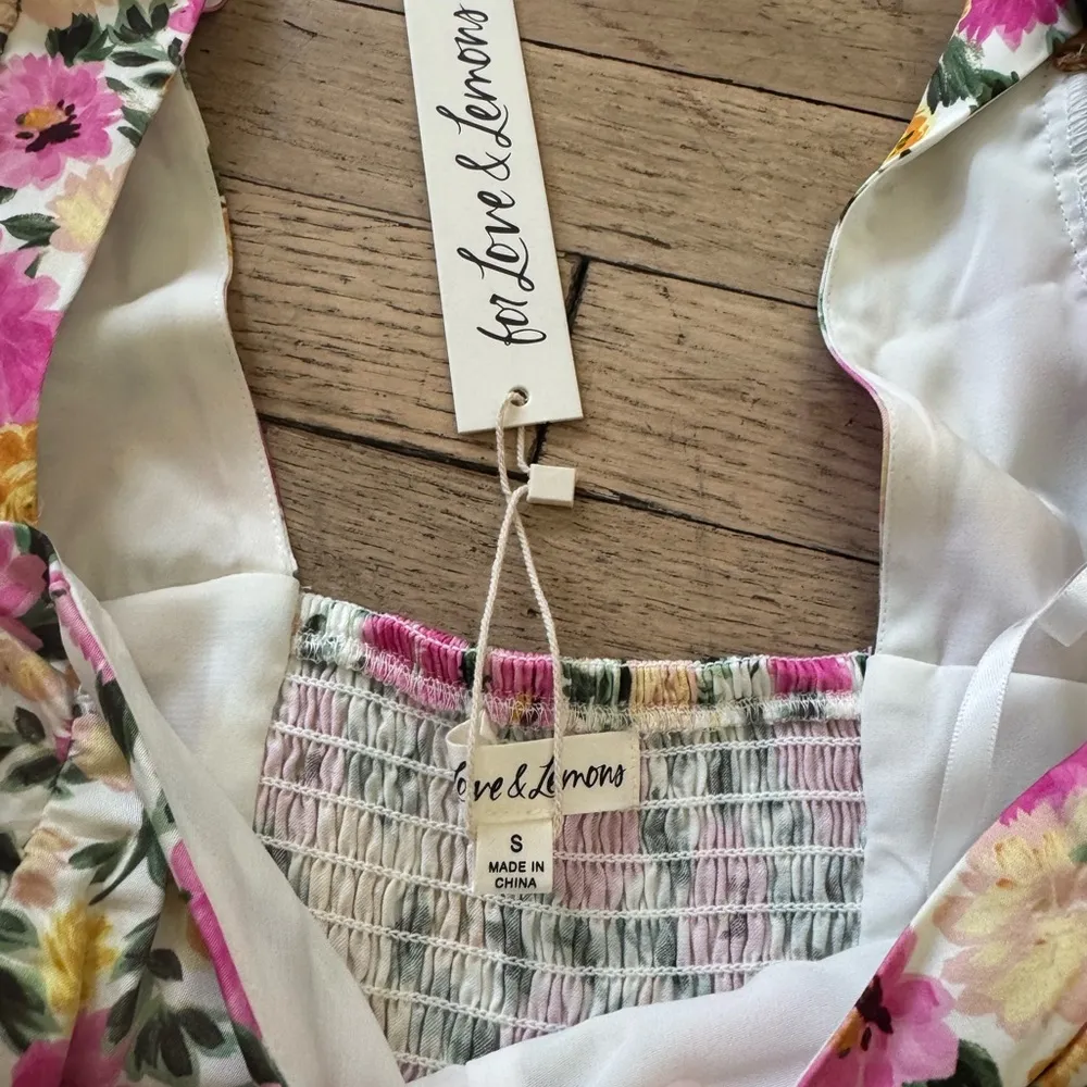 NWT For love & lemons Sasha mini dress - Image 4