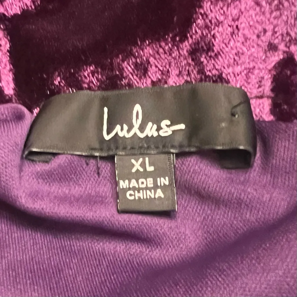 Lulus Muse Moment Crushed Velvet One-Shoulder Mini Dress Purple Size XL - Image 8