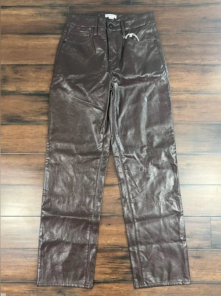 NWT - Good American Better Than Leather Faux Leather Pants - Size 2/26 - Image 4