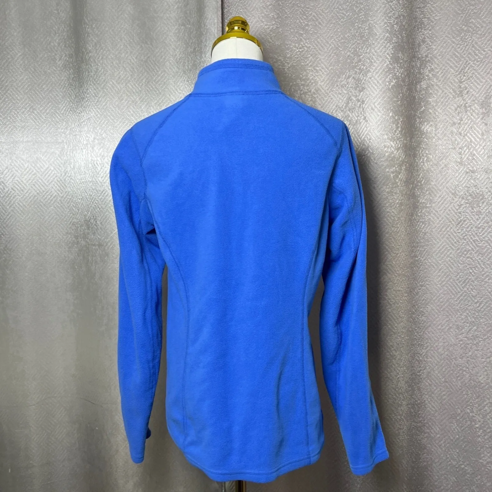 The North Face Womens Fleece Pullover Quarter Zip Blue Medium M - Image 5