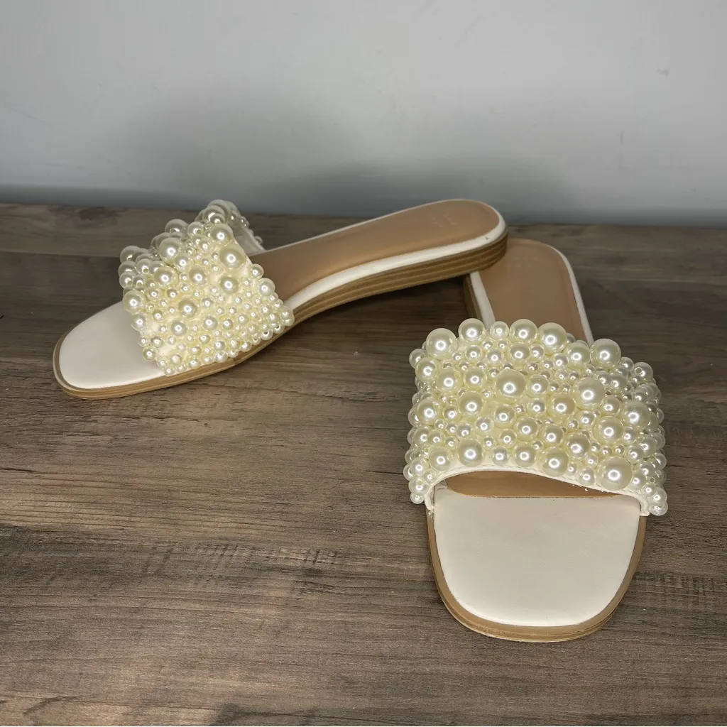 A New Day Nylah Slide‎ Pearl Sandals (10) - Image 3