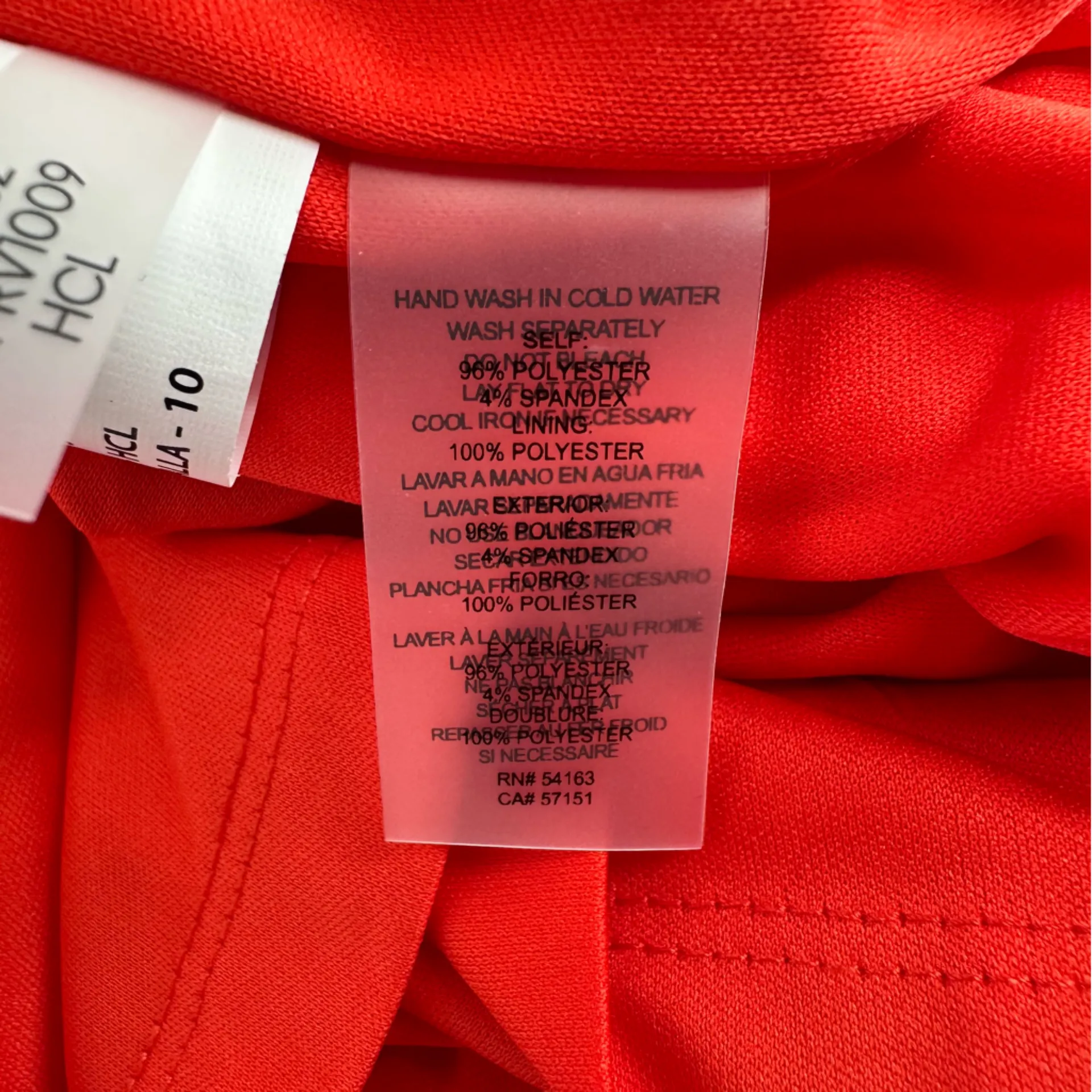 Siena Keyhole Bodycon Dress size 10 Cap Sleeves Twist Crepe Scuba NWT Orange - Image 10