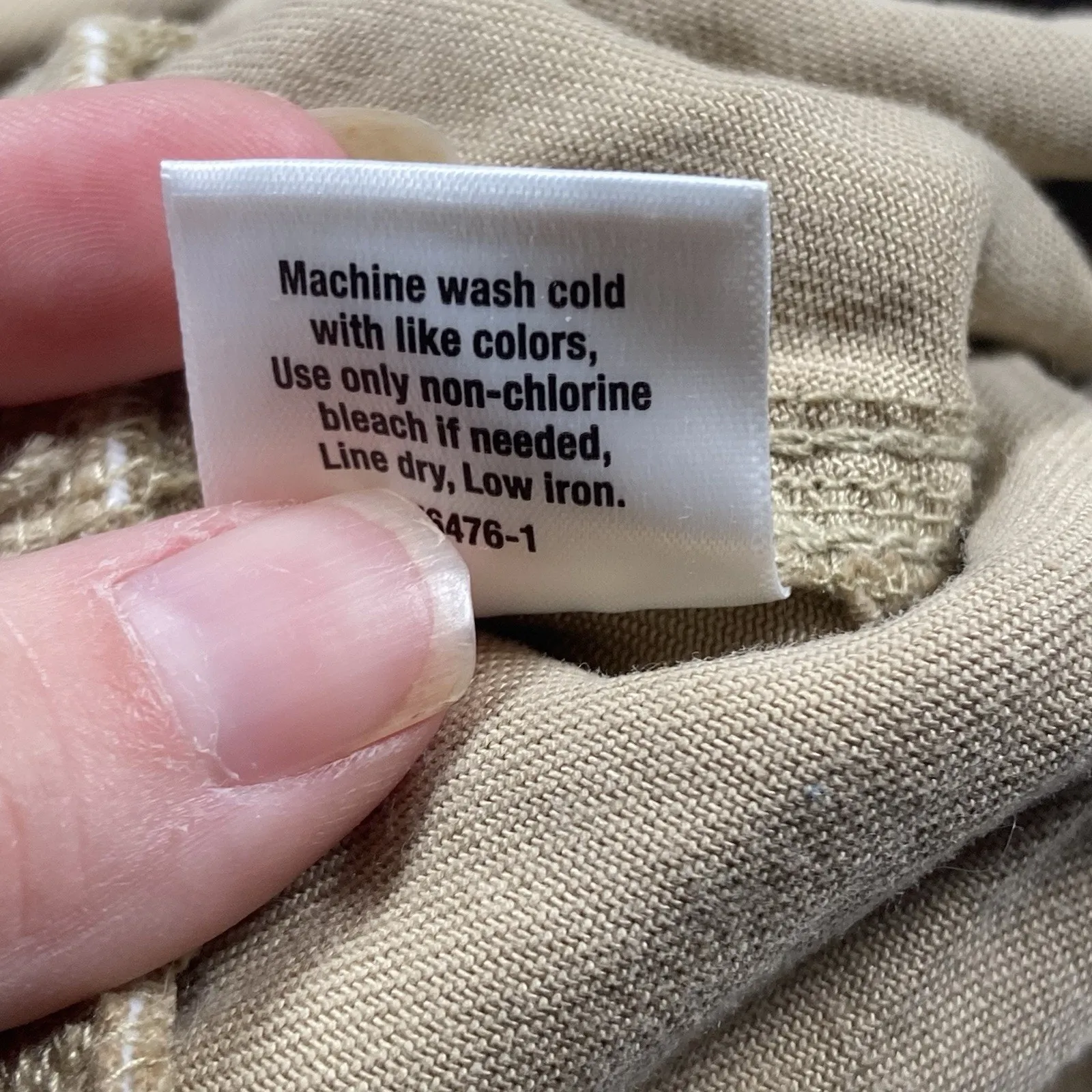 St John's Bay Wide Leg Crop Pants Women's Size 1X Pull On Tencel Beige Biscotti - Image 5