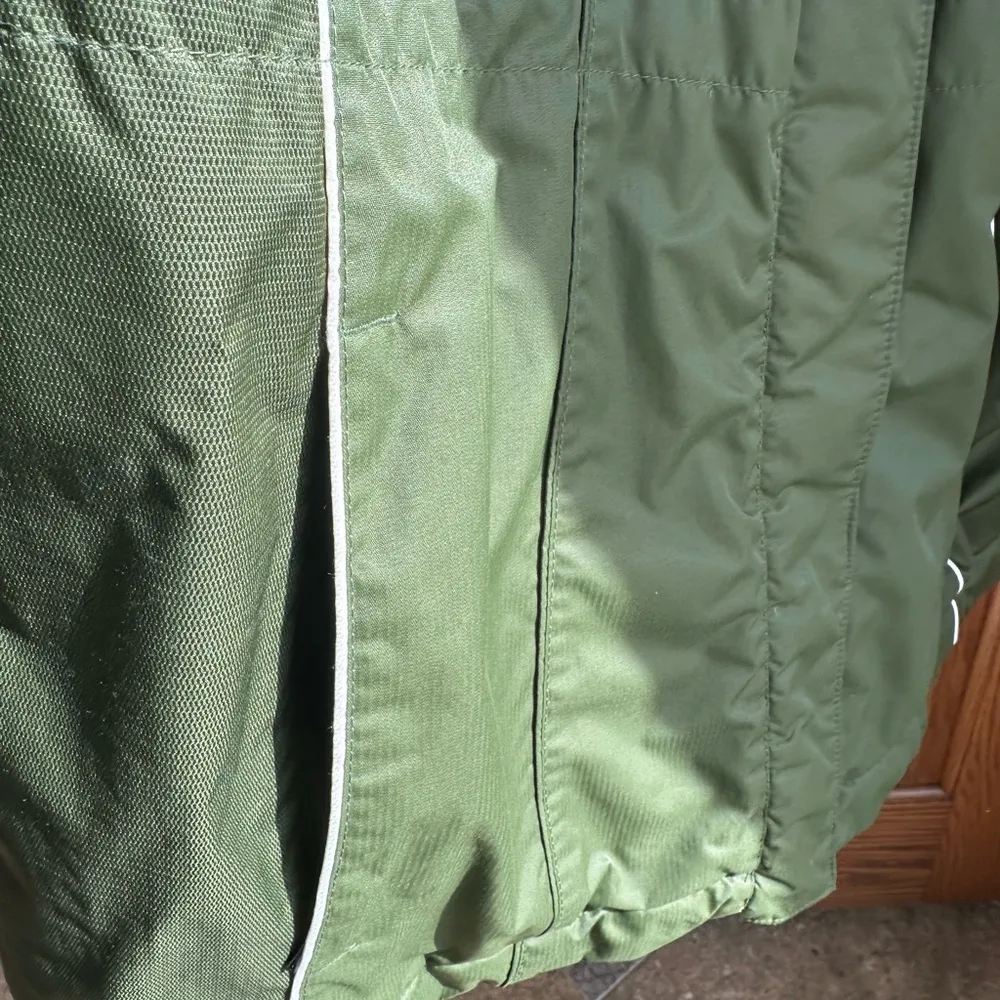 Columbia women’s 2X Omni Shield Coat Parka Ski Jacket Green Hooded Cinch waist - Image 6