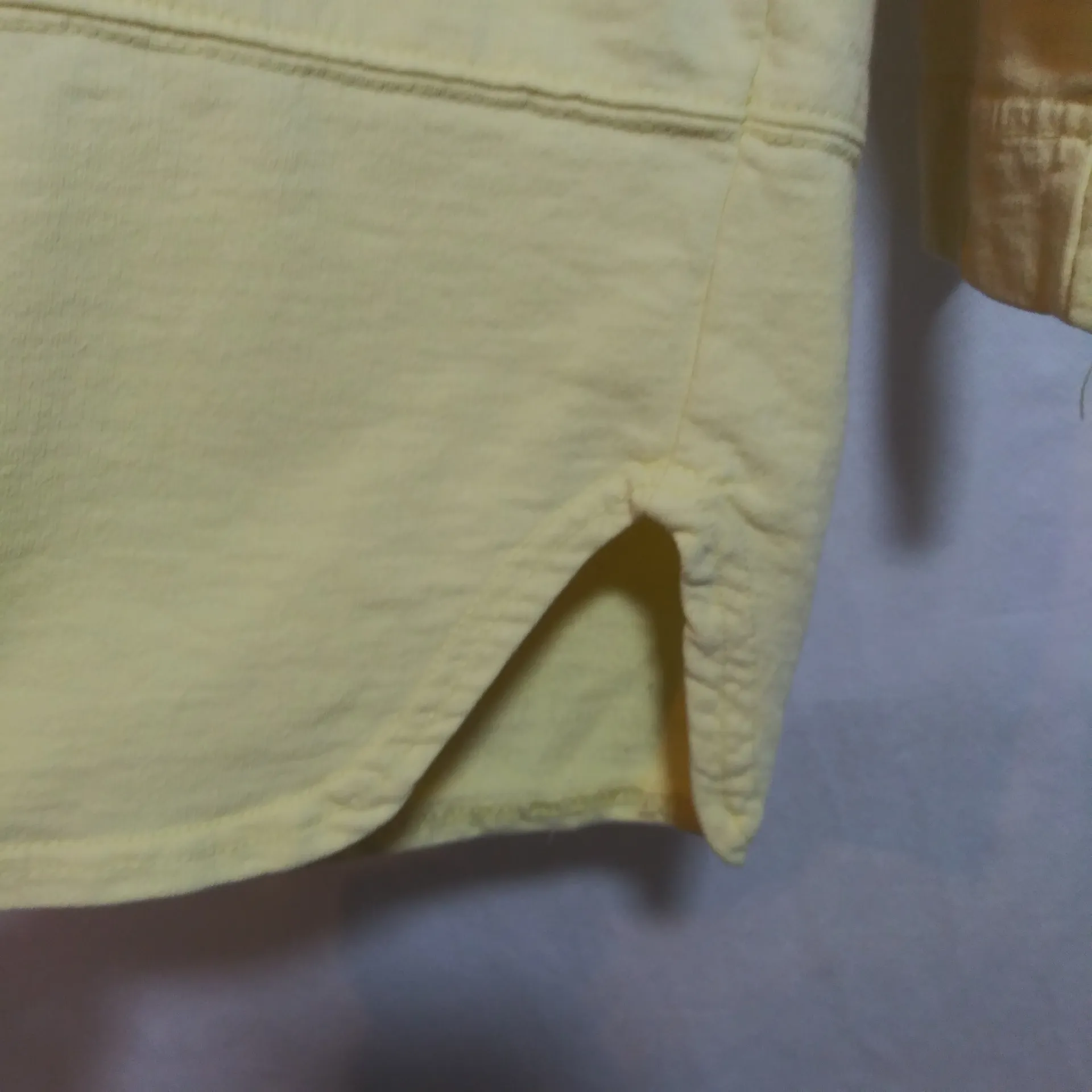 Hot Cotton Butter Yellow Long Sleeve Crew Neck Sweatshirt Size M Size M - Image 4