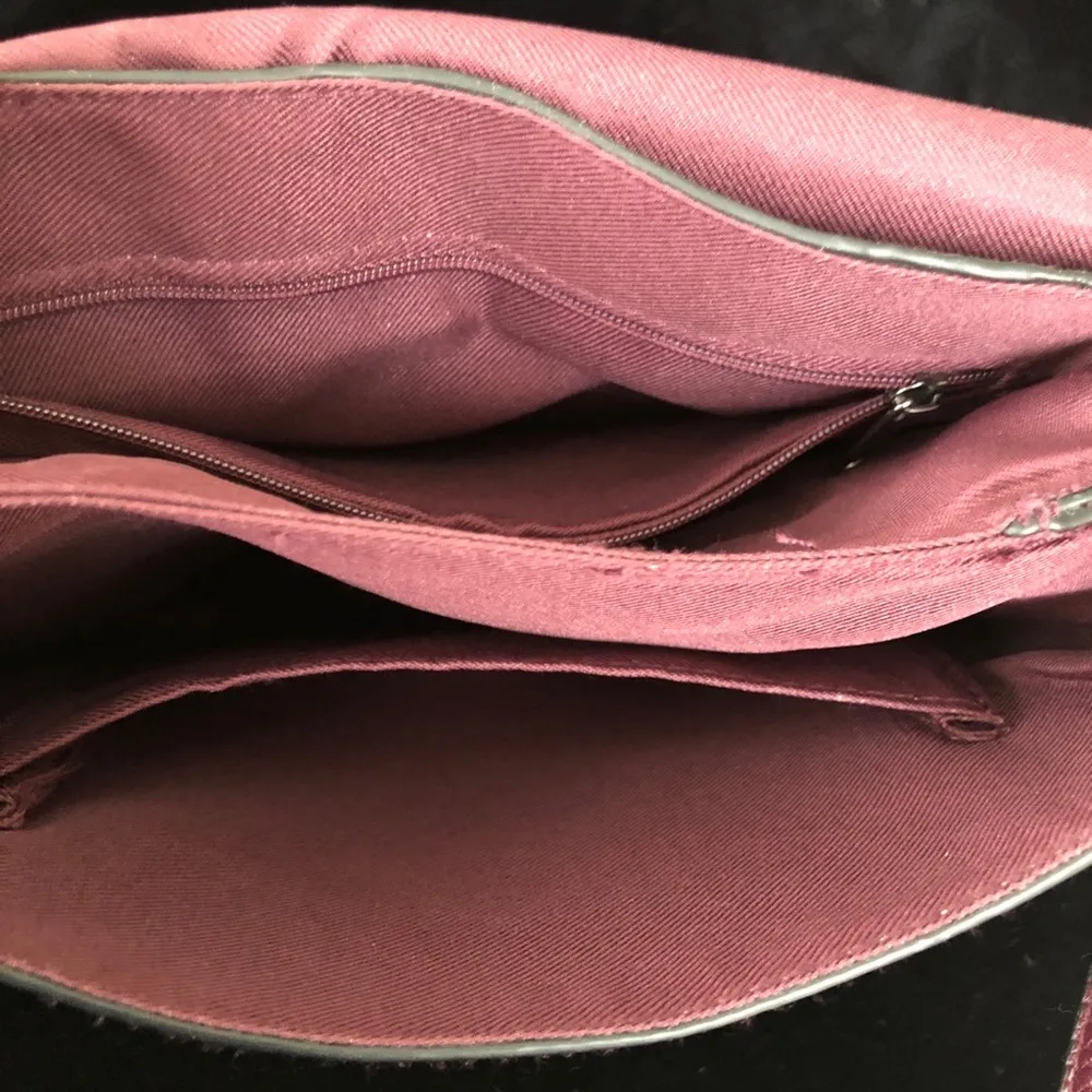 A New Day Burgundy Crossbody Purse - Image 8