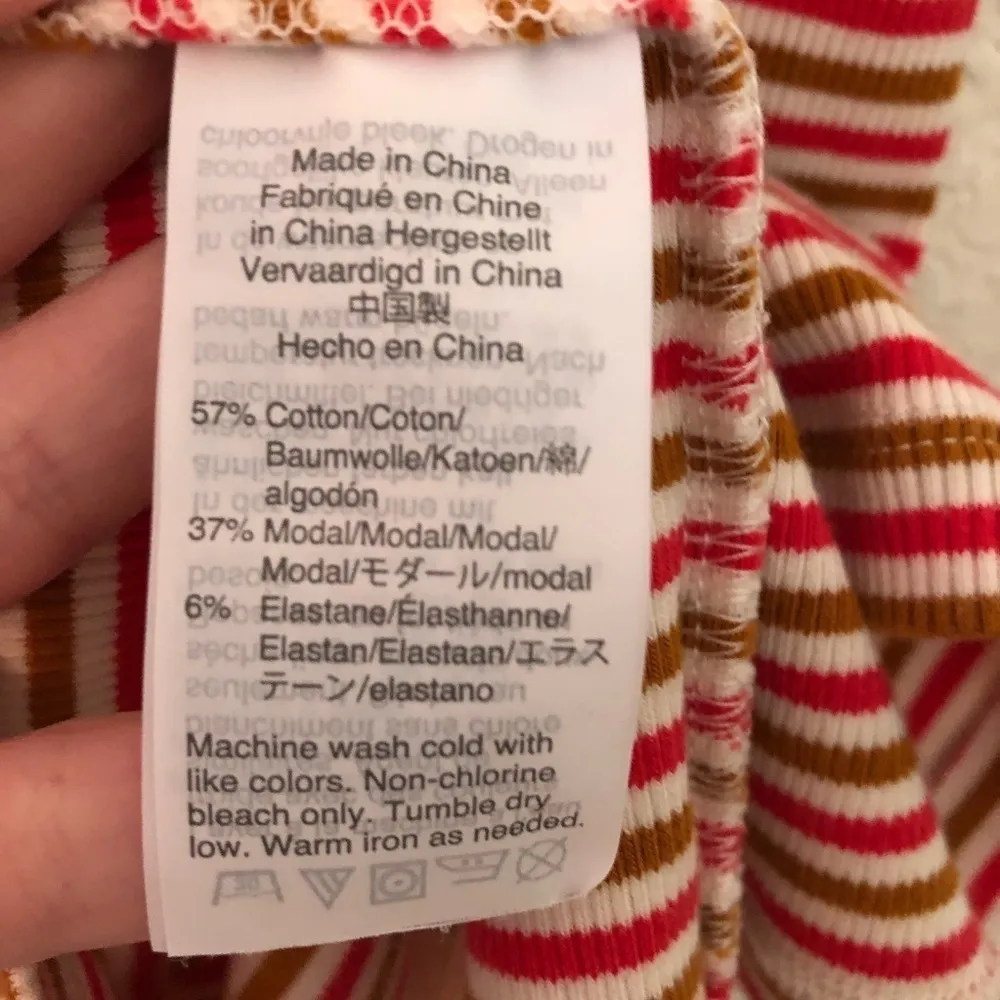 Madewell Swingy Tee Dress in Stripe Stretchy Ribbed A-Line Striped XS - Image 6