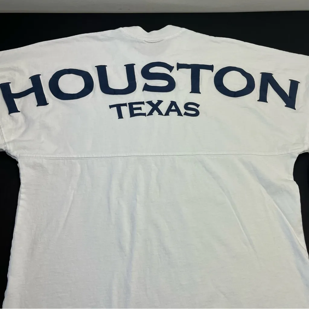 Spirit Jersey Houston Texas White Womens Size Small Long Sleeve‎ Shirt Spell-out - Image 2