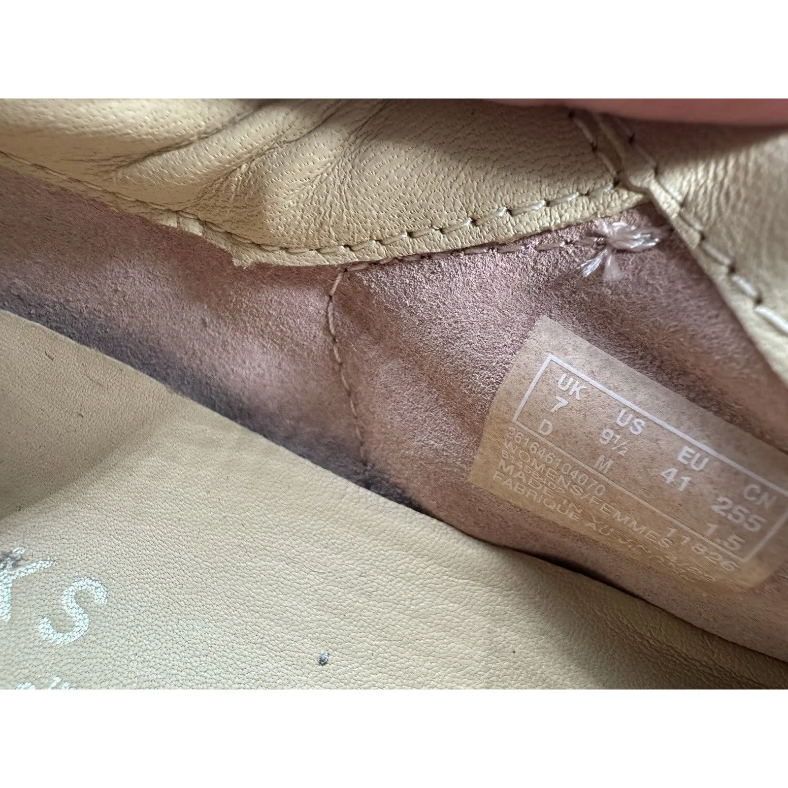 Clarks Originals 1825 Gray White Perforated gum sole Sneaker Shoes Women's 9.5 M - Image 10