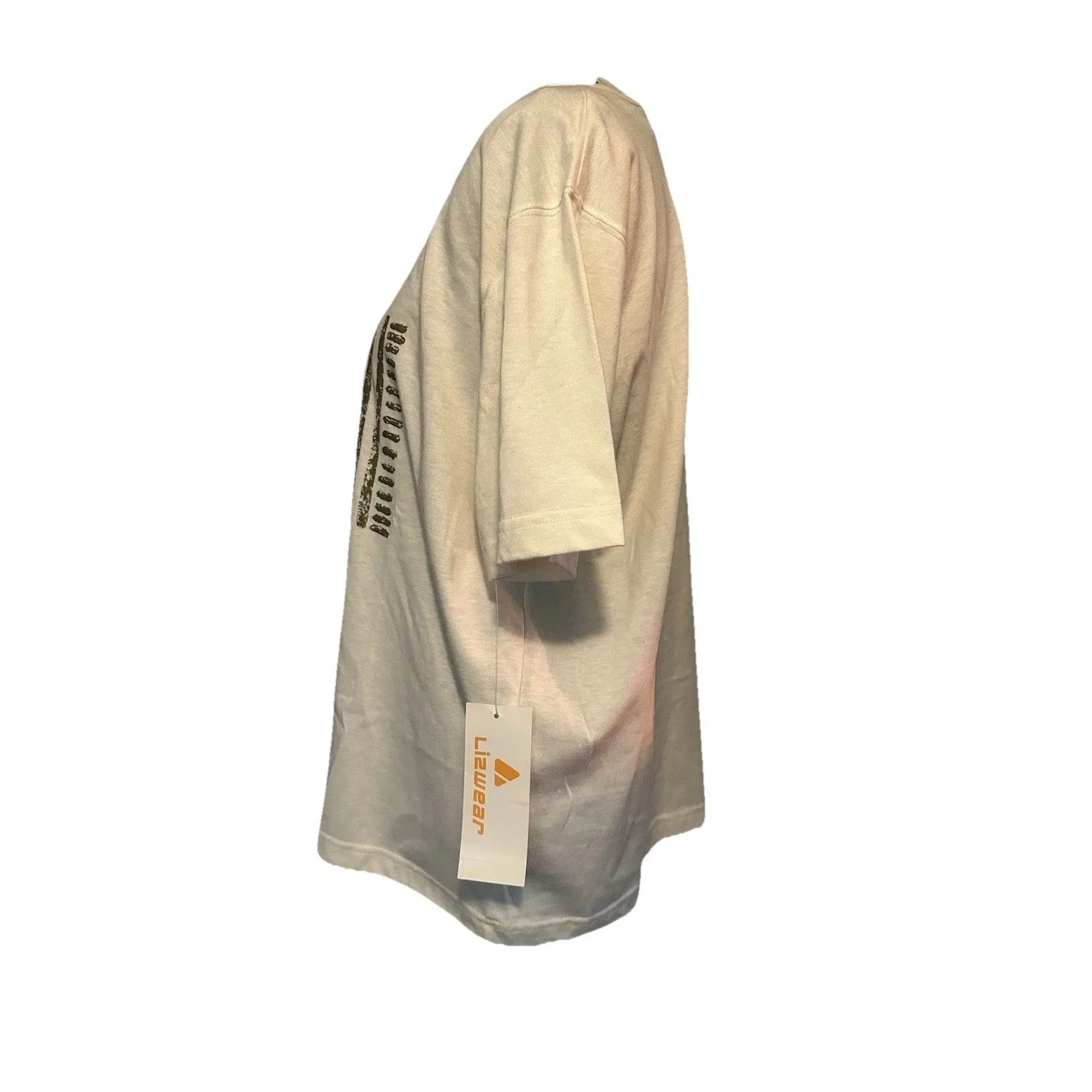 Vintage Liz Claiborne Lizwear Womens Sz M Short Sleeve T-Shirt Stars & Stripes - Image 3