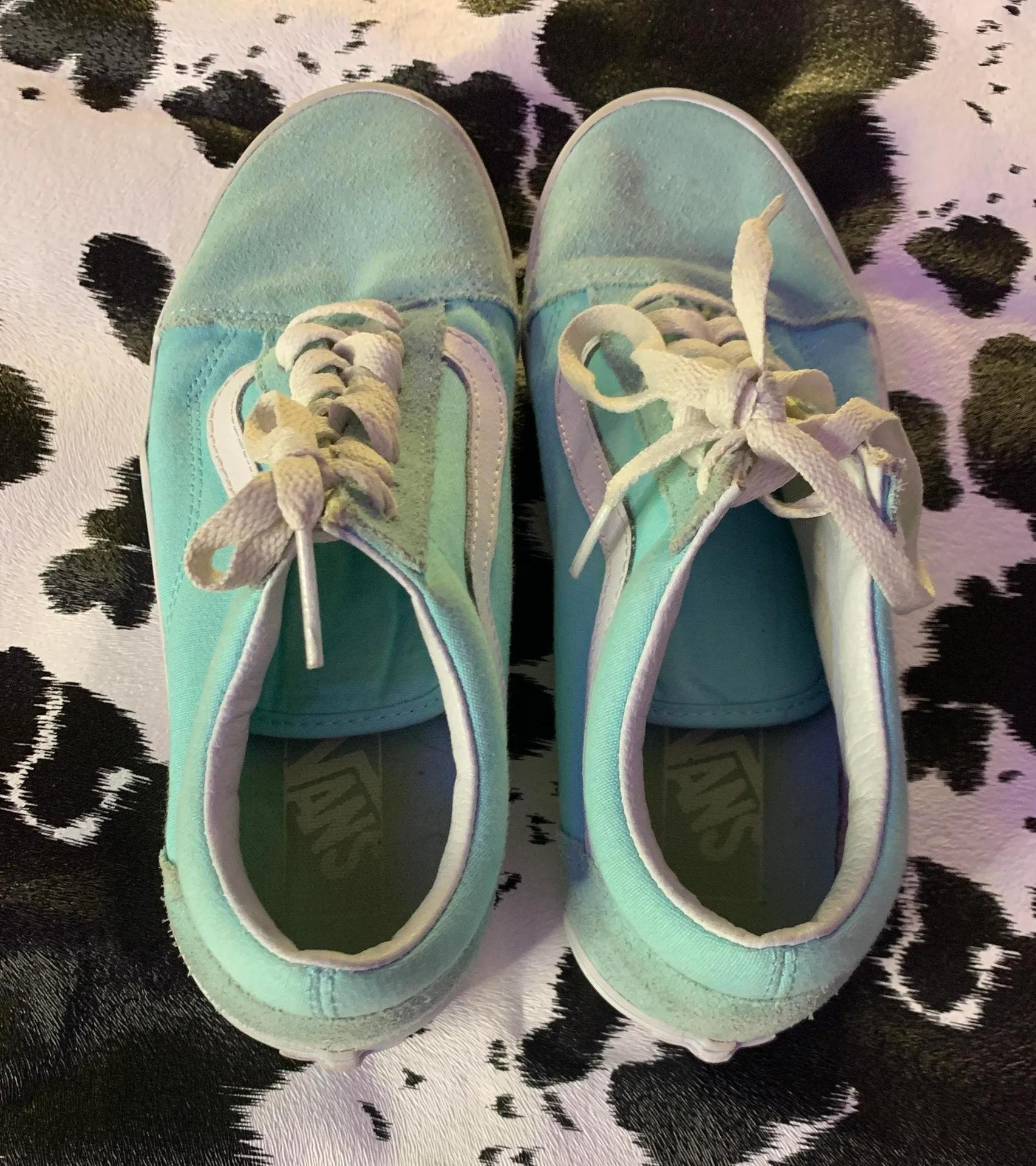 Vans mint green slip on - Image 3