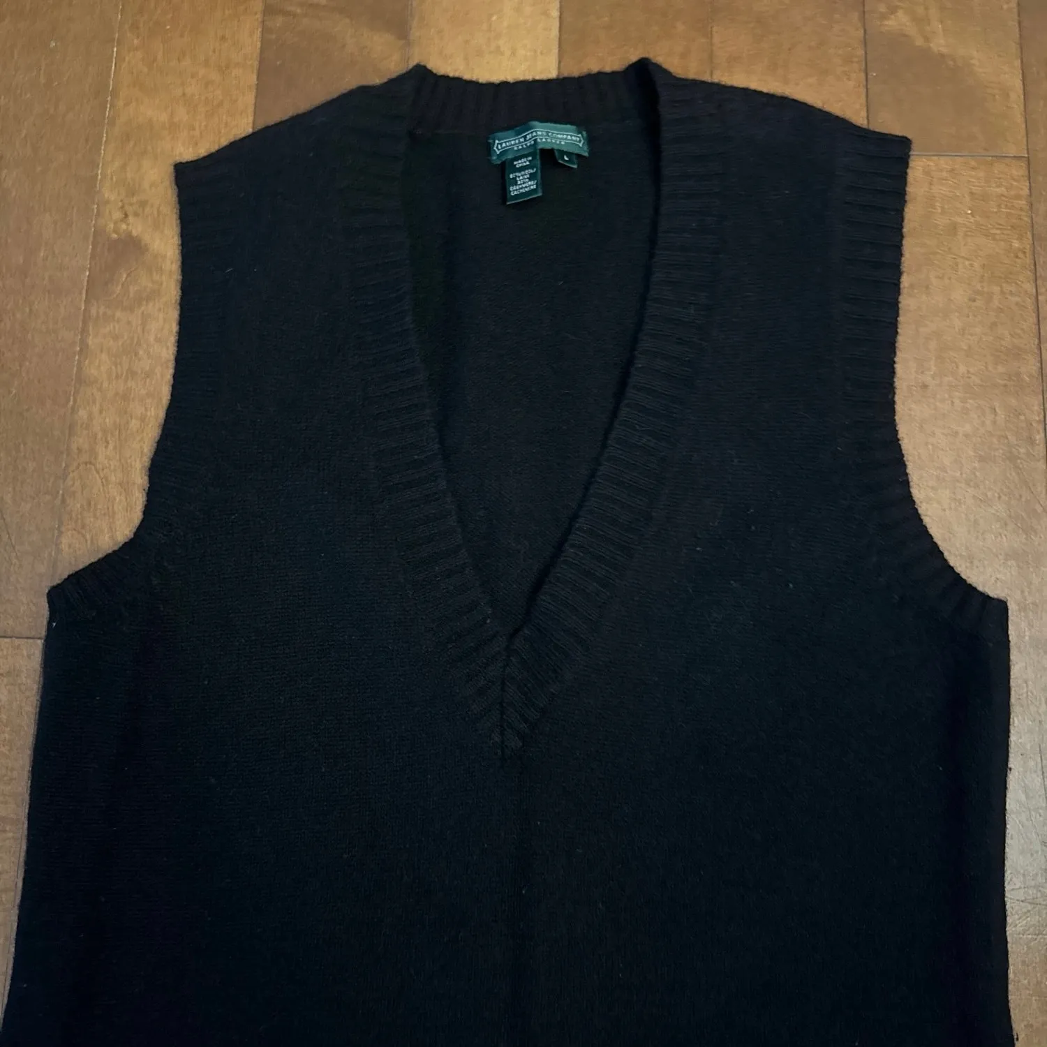 Lauren Ralph Lauren Cashmere & wool black dress size Large - Image 5