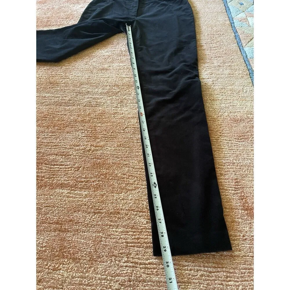 Tibi Pants Womens Size 4 Black Velvet Stretch Skinny Mid Rise Holiday - Image 6