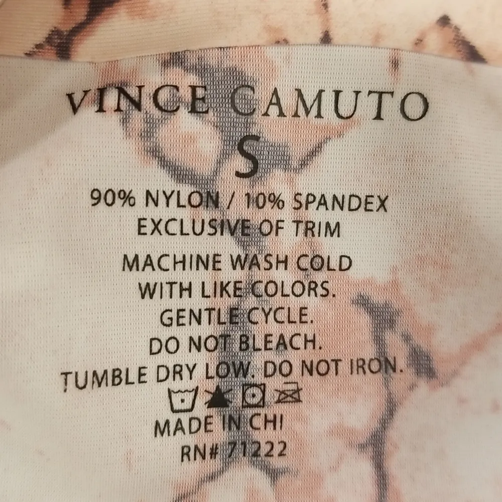 💕VINCE CAMUTO💕 Lounge Bras (2 Pack) Pink Tie-Dye Marble Print & Black S NWT - Image 6