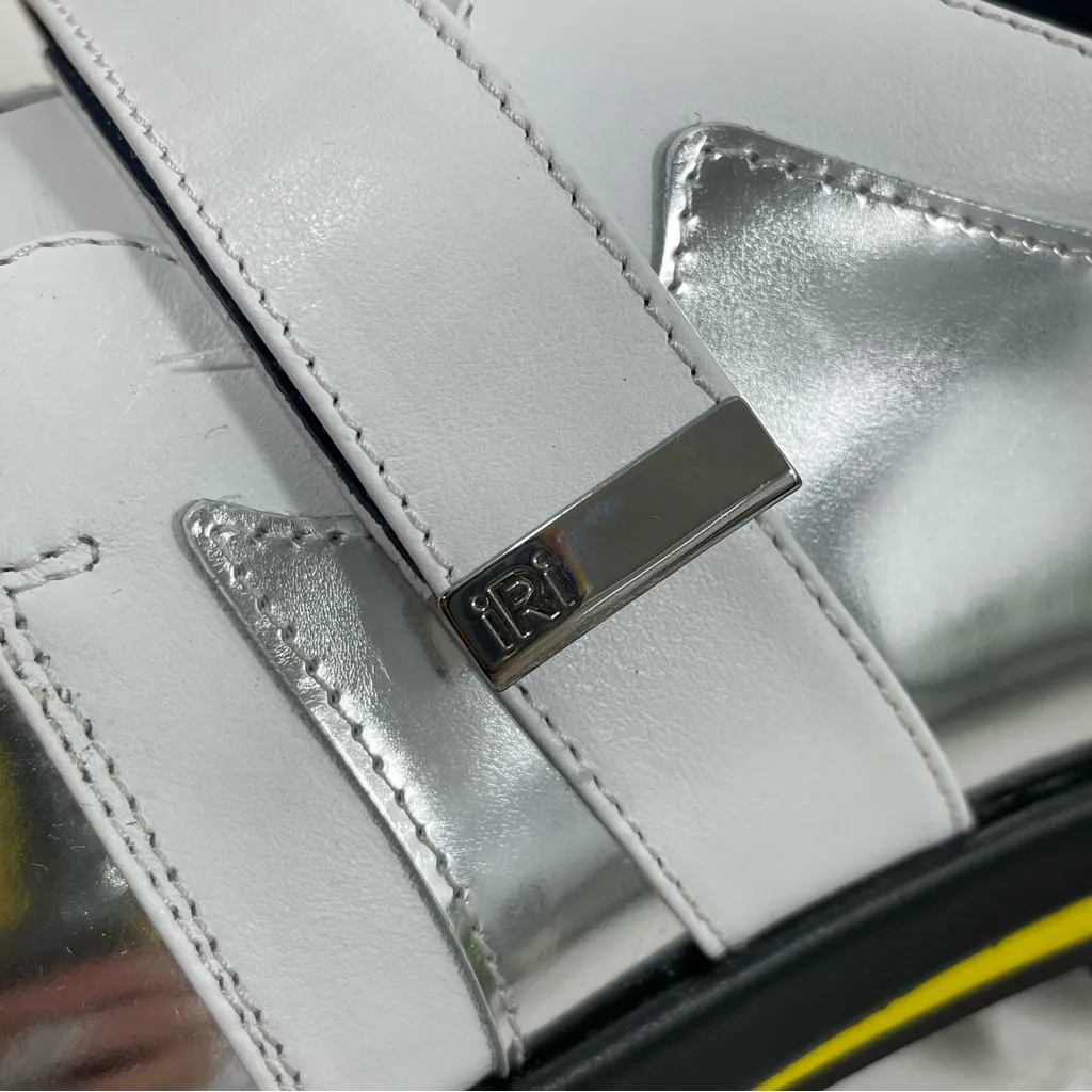 NIB iRi NYC‎ DAAN Silver Leather Loafer Size EU 41 Women’s 11 Platform Shoes - Image 11