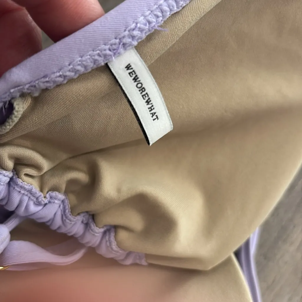 WeWoreWhat bikini set with V-Shape bottoms and triangle top - Image 10