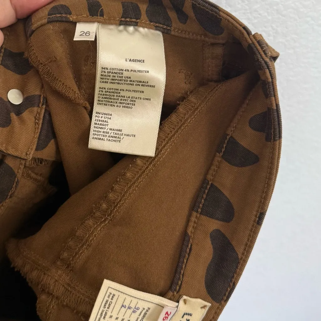 L’agence Margot High Rise Skinny Jeans in Spotted Animal 26 - Image 7