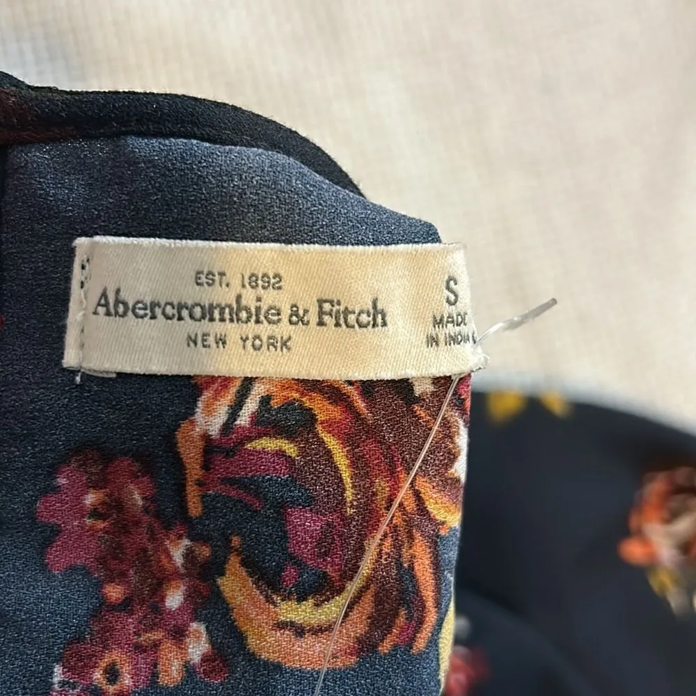 Abercrombie & Fitch Floral Ombre A Line Mini 3/4 Sleeve Dress Size S‎ BIN D - Image 6