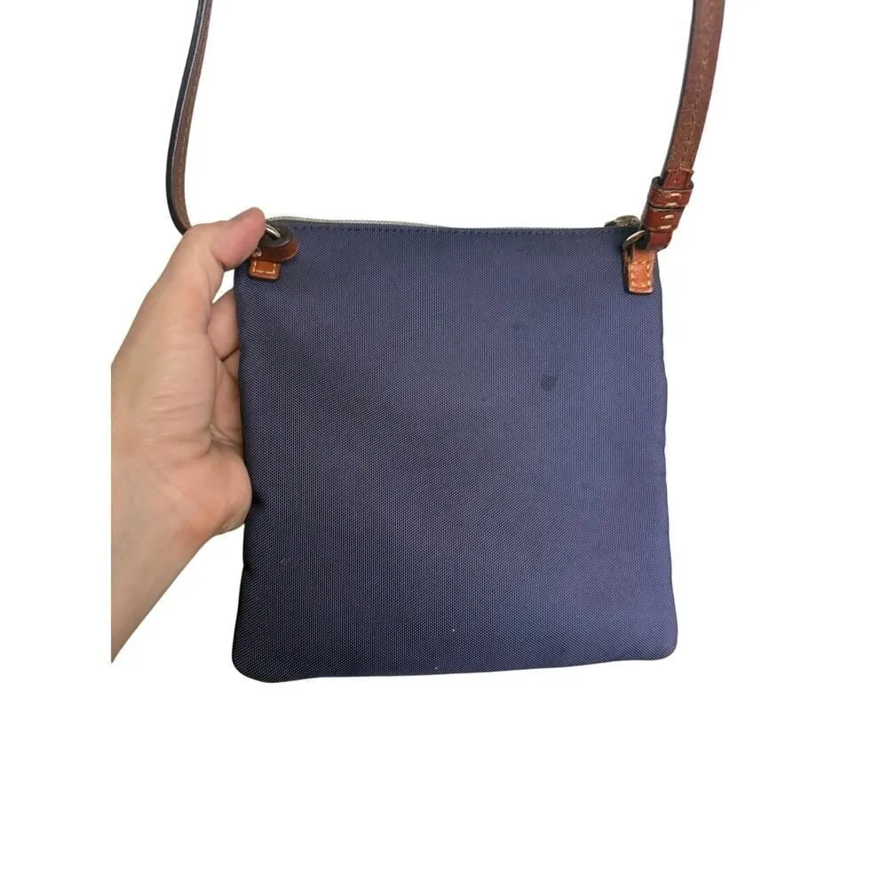 Dooney & Bourke Navy Nylon North South Triple Zip Crossbody Bag - Image 7