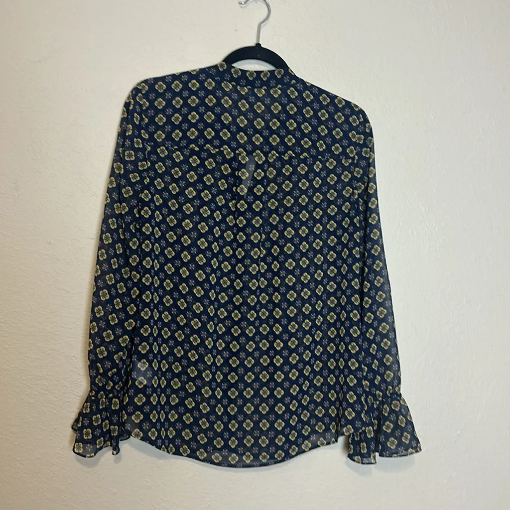 CABI 3772 Mosiac Blouse Long Sleeve Size Medium‎ - Image 7