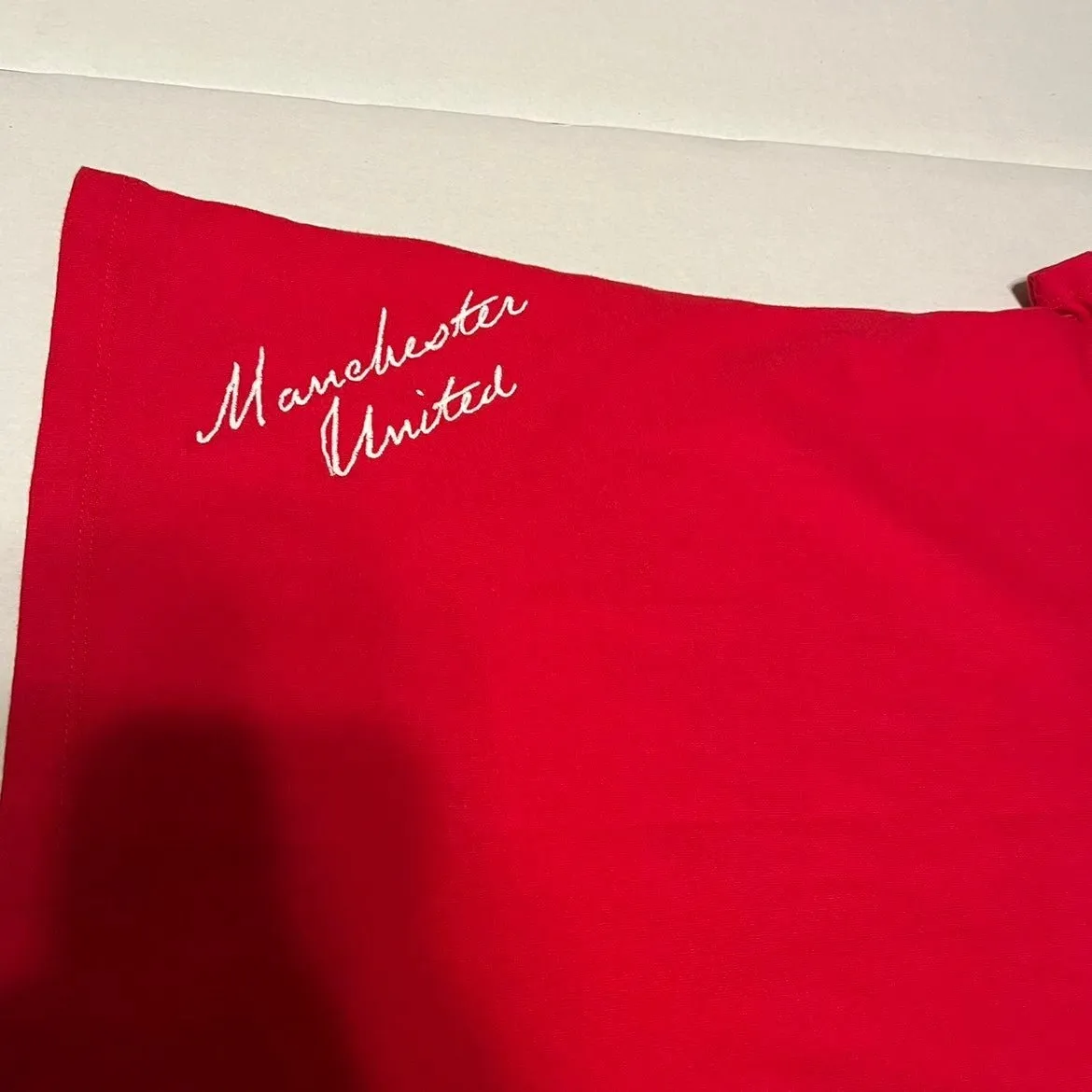 Manchester United EST. 1878 women's XL‎ red soccer sports t - Image 7