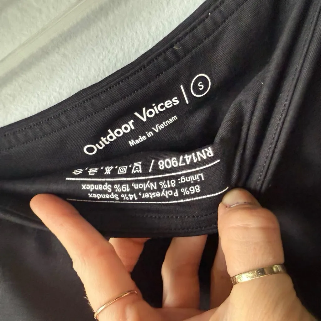 Outdoor Voices Black Skort – Size S - Image 2