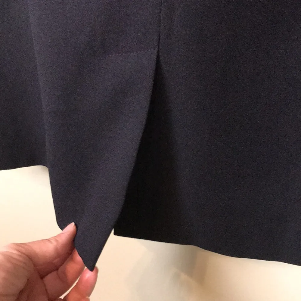 VTG Talbots Women’s Black Satin Bow Waist Short Sleeve Midi Dress - Image 6