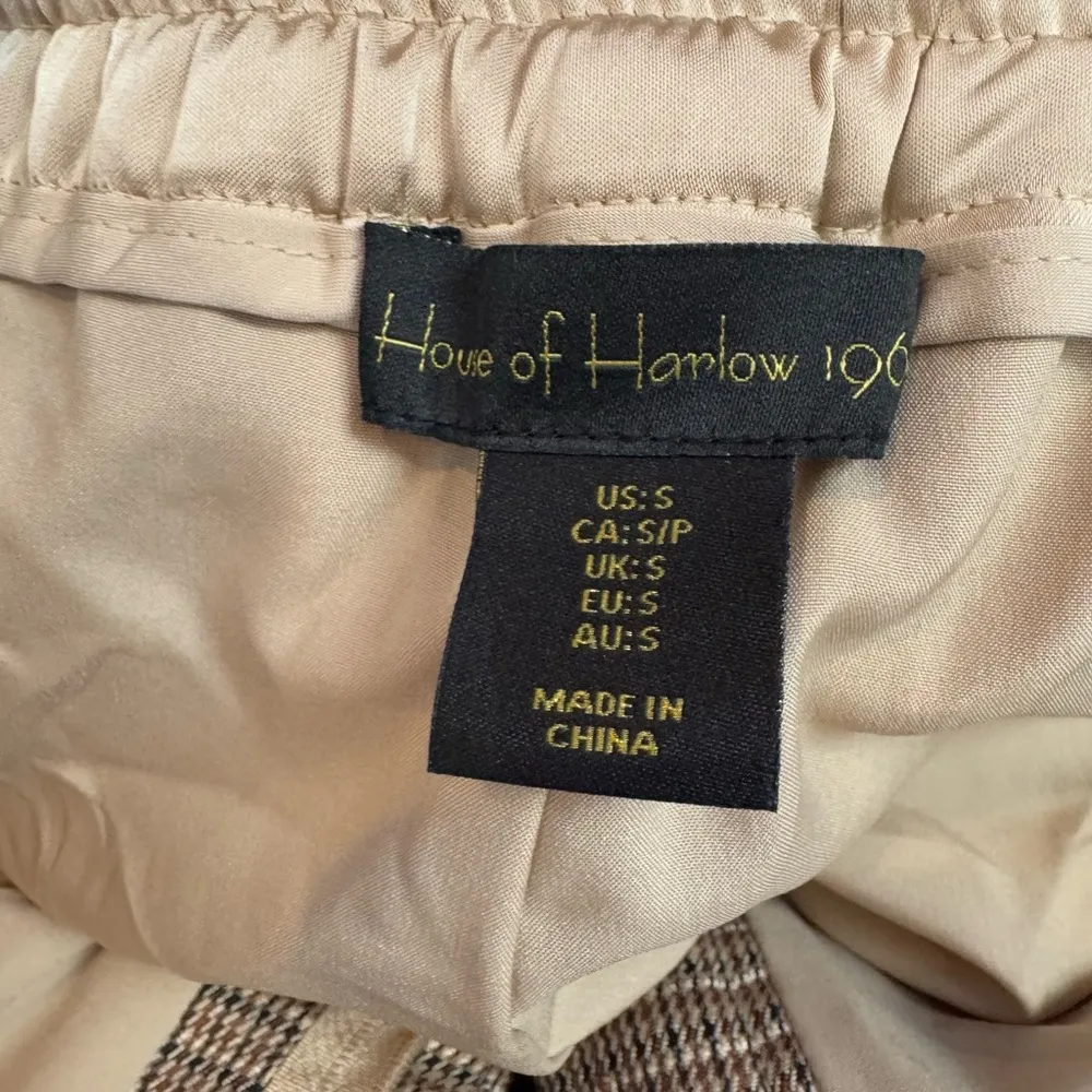NEW House of Harlow 1960 Cropped Top Wide‎ Leg Pants Set in Brown Size Small - Image 8