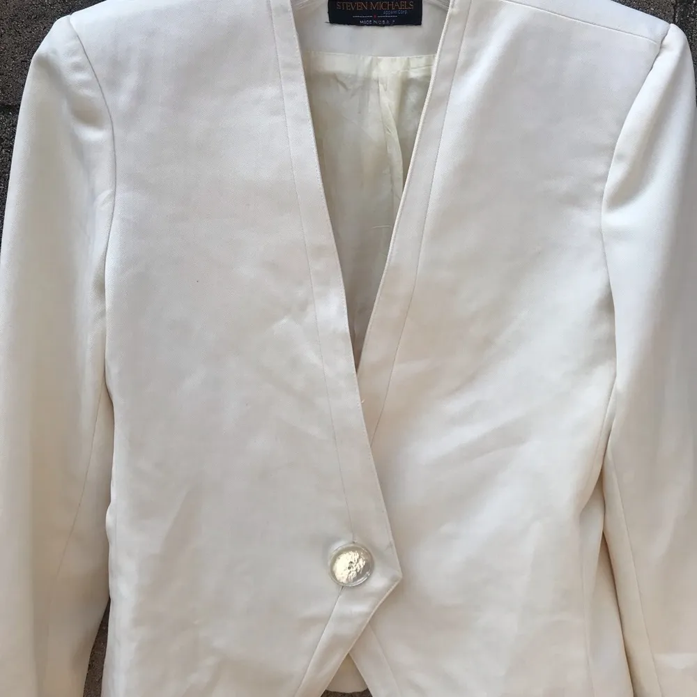 SM/MD Steven Michaels white blazer - Image 5