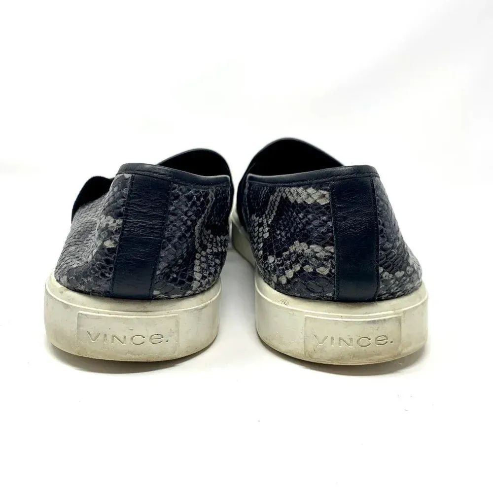 Vince Blair‎ Snakeskin Embossed Leather Slip-On - Image 5