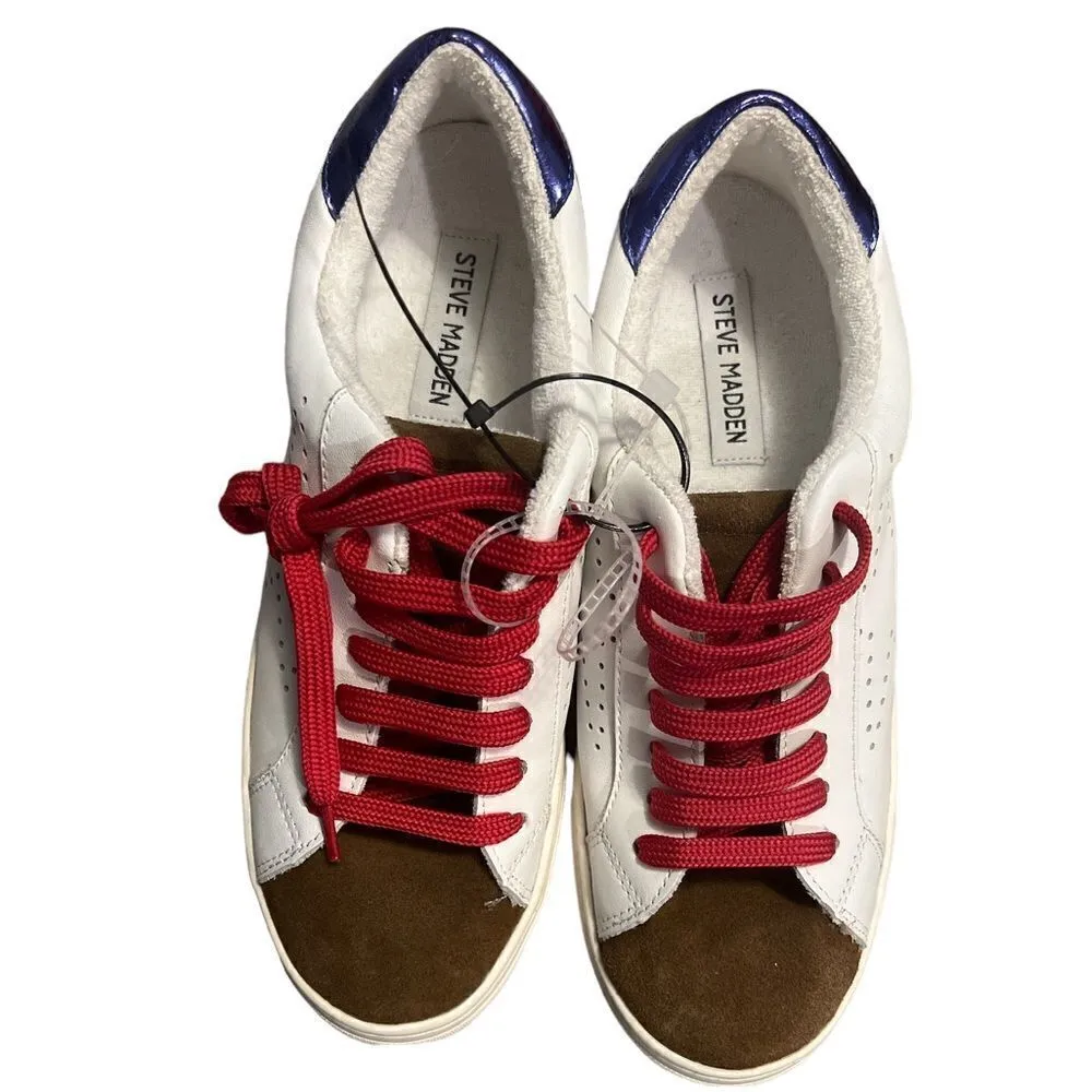 Steve Madden Rezume leather calf hair cheetah print sneakers - Image 5