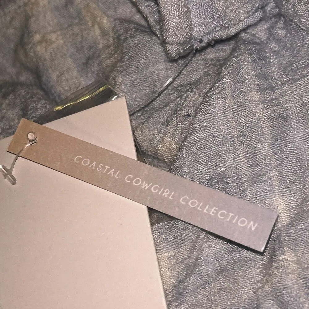 NWT Ultra Flirt Coastal Cowgirl Tie-Front Tank Top - Size 3X - Light Blue - Image 3