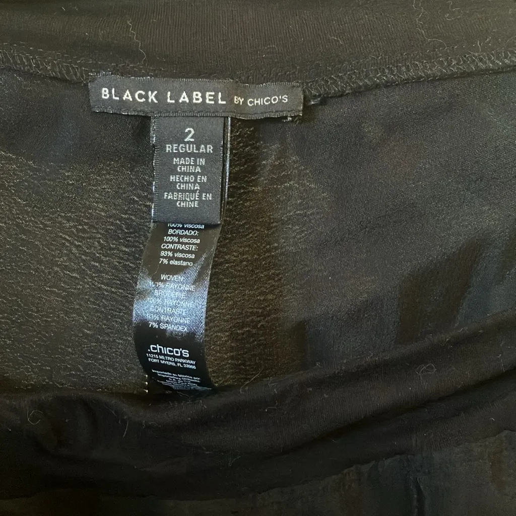 Chico's FINAL MARKDOWN Chico’s black label slacks 2 large 12 - Image 5