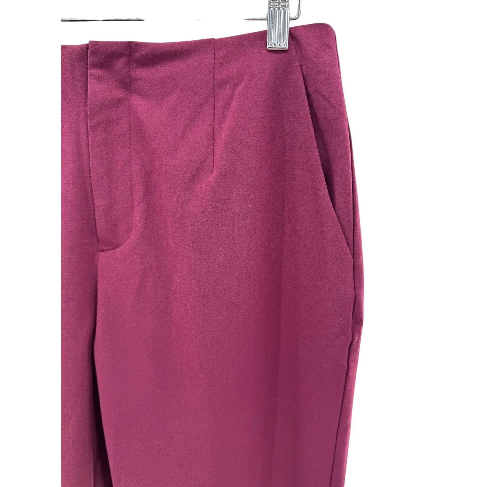 Open‎ Edit Plum Purple Tapered Pants Size Med NWT Career Stretch Workwear Modern - Image 2
