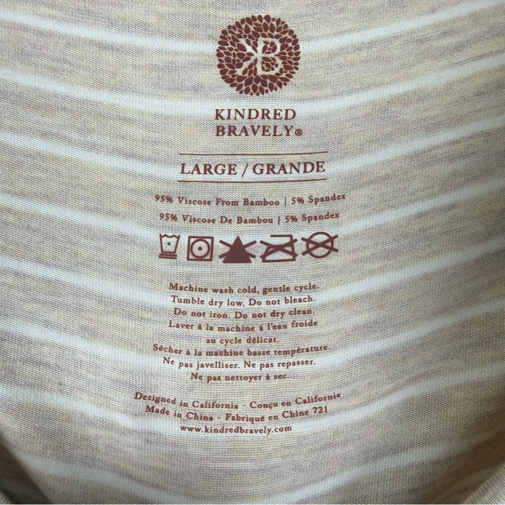 NWT Kindred Bravely Eleanora Bamboo Maternity Nursing Dress Women's Size Large White - Image 6