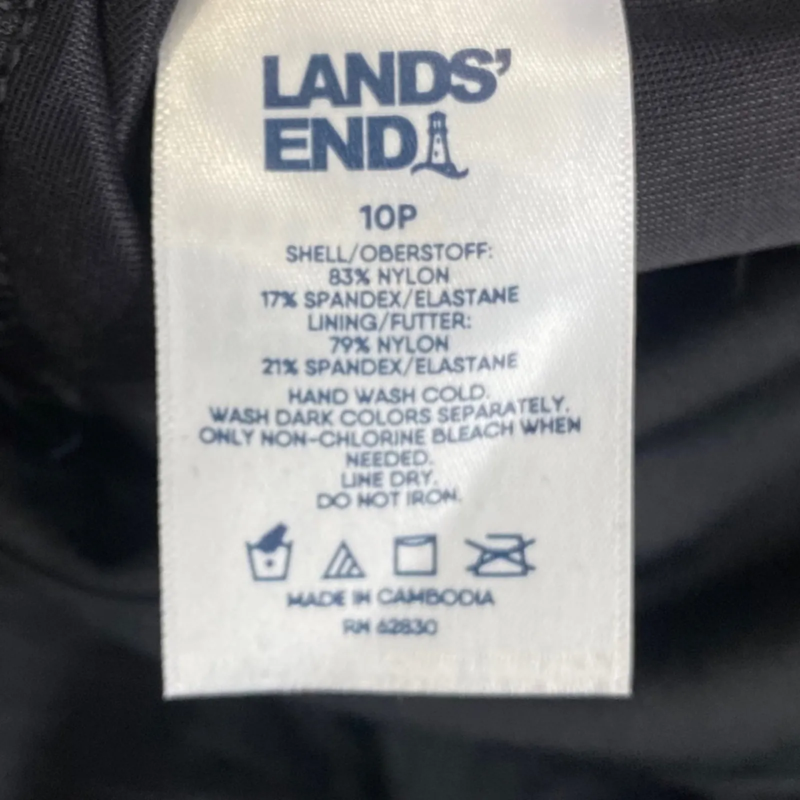 Lands’ End Women's Tummy Control Wrap Swim Dress One Piece size 10 PETITE NEW - Image 4