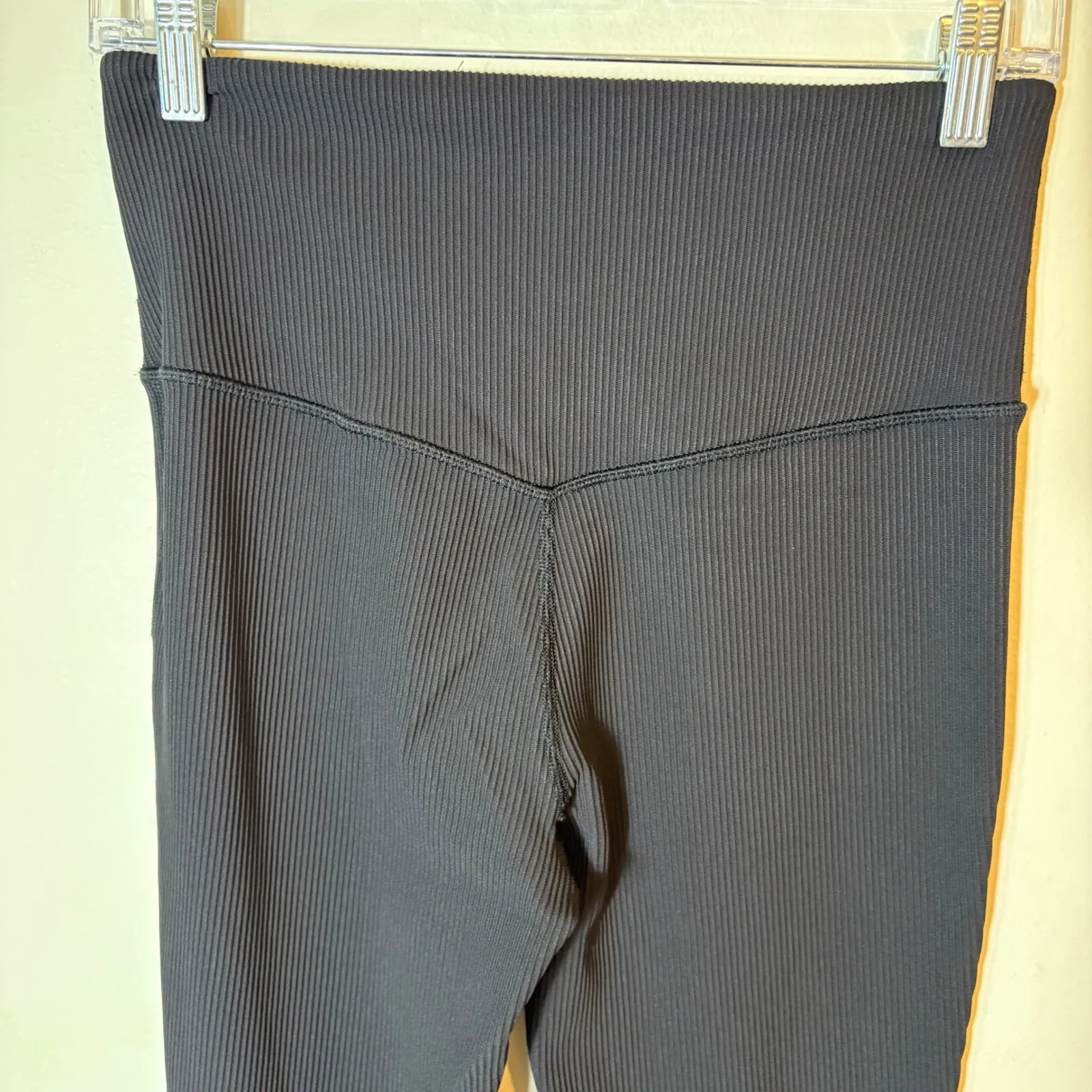 Athleta Elation Rib Crop Flare Pants Size Medium Black‎ - Image 5