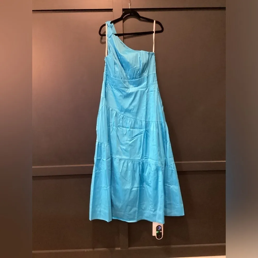 Lilly Pulitzer Lucilyn One Shoulder Maxi Dress NWT 14 tangier teal - Image 2