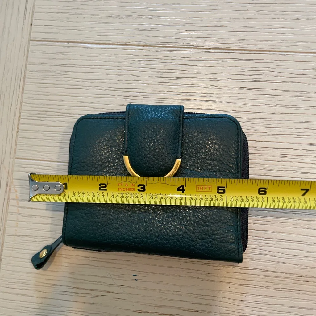 Top Grain Leather Wallet Green - Image 4