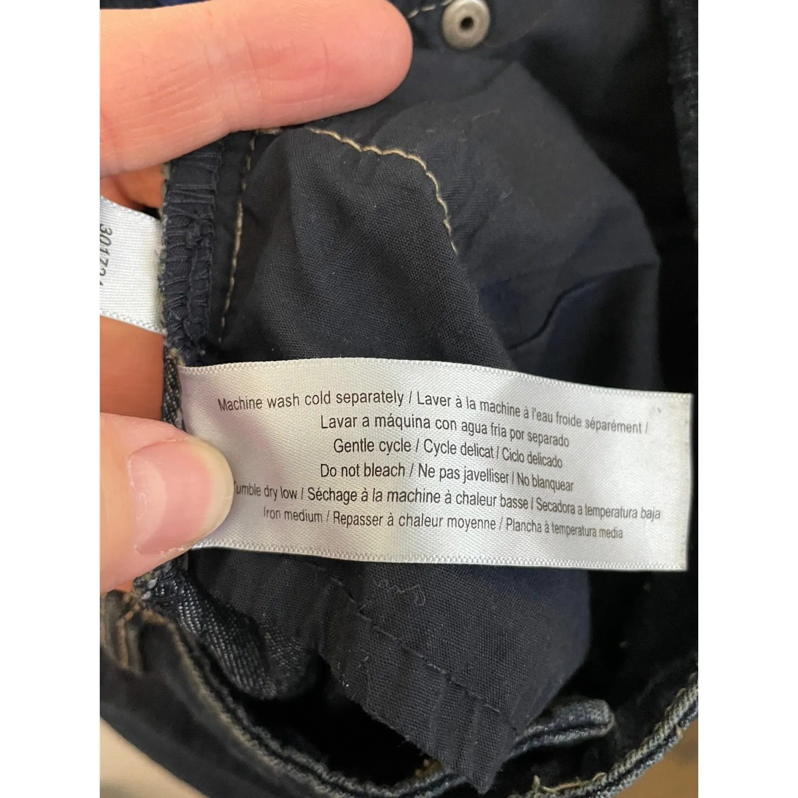 Jockey‎ Person to Person Dark Wash Denim Jeans Size 8 Stretch Casual Blue - Image 5