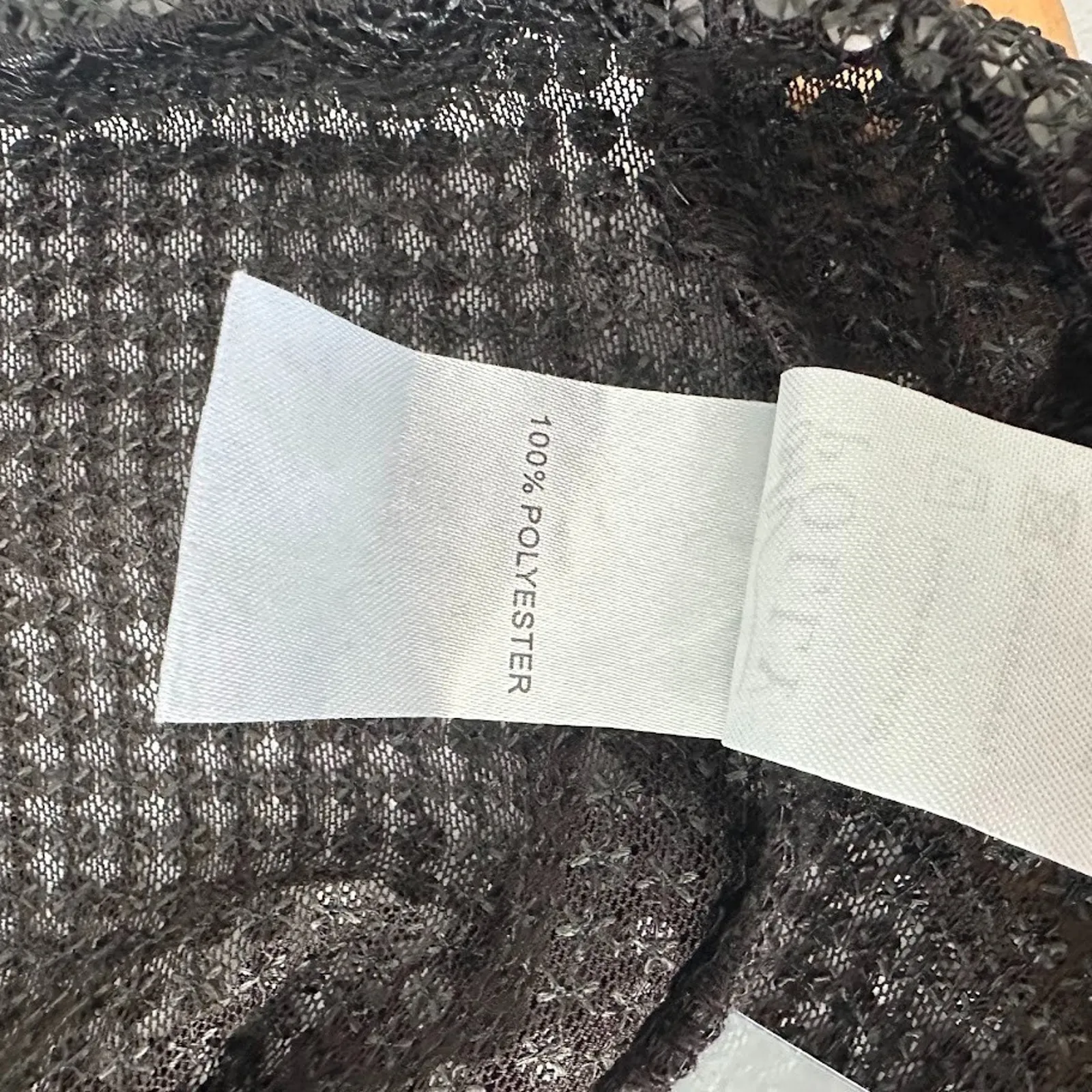 Oh Polly Swim Black Sequin Sheer Shorts Cover Up Size 6 Diva Goth Emo Beach Punk - Image 10