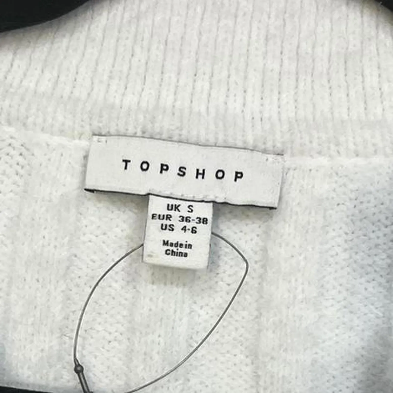 Topshop Ivory Knit Collar Cardigan - Image 3