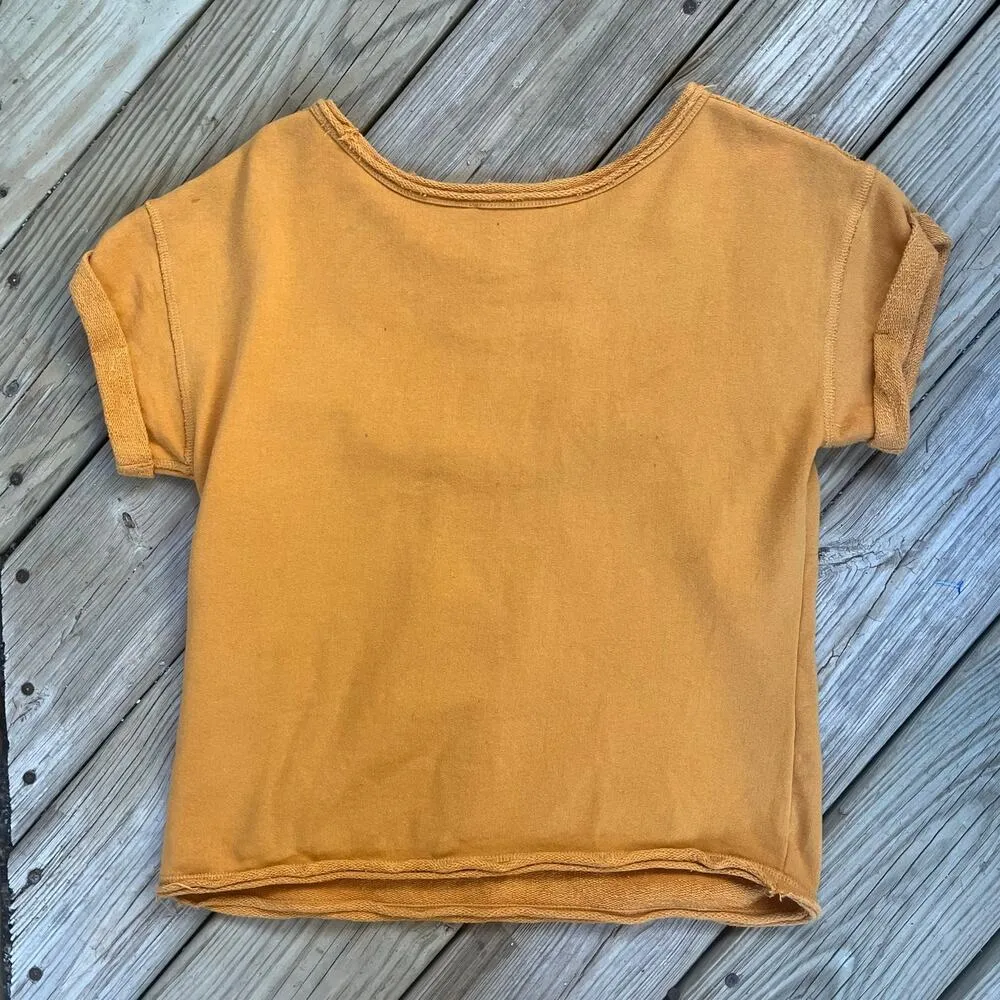 Anthropologie Chloe Oliver Yellow Embroidered Fringe Trim Top Size S - Image 2