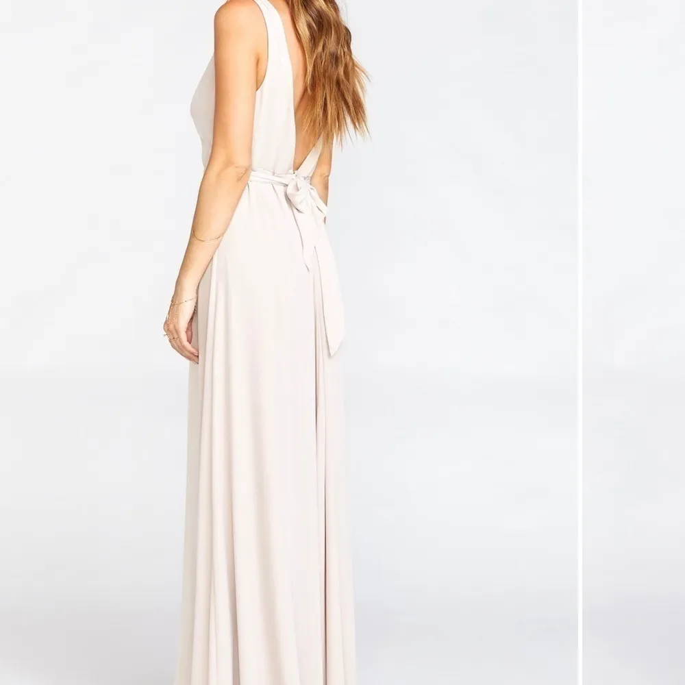 Show me Your MuMu NWT Jenn Maxi Dress in Show Me the Ring Crisp Size L - Image 4