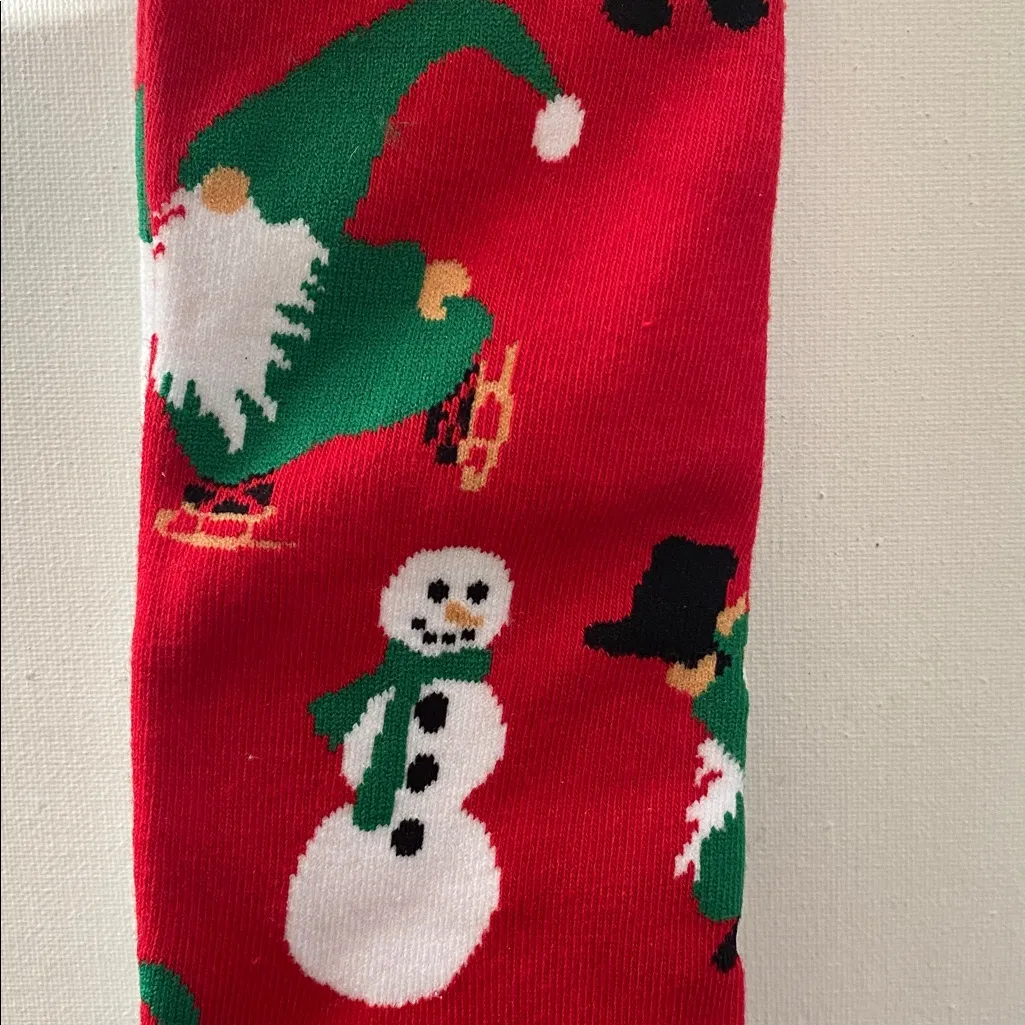 Lavley long Christmas holiday socks Red - Image 7
