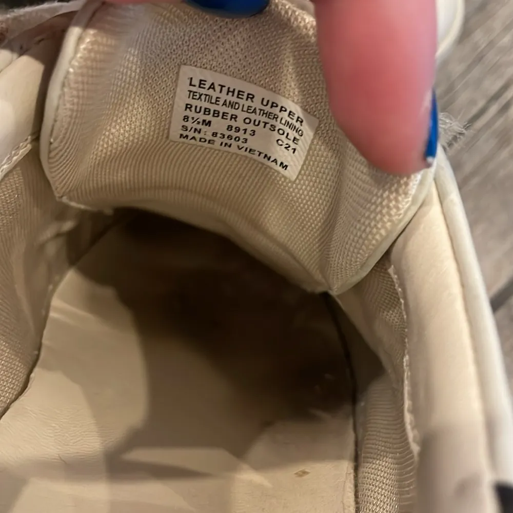 Tory Burch White Leather Sneakers - Image 3