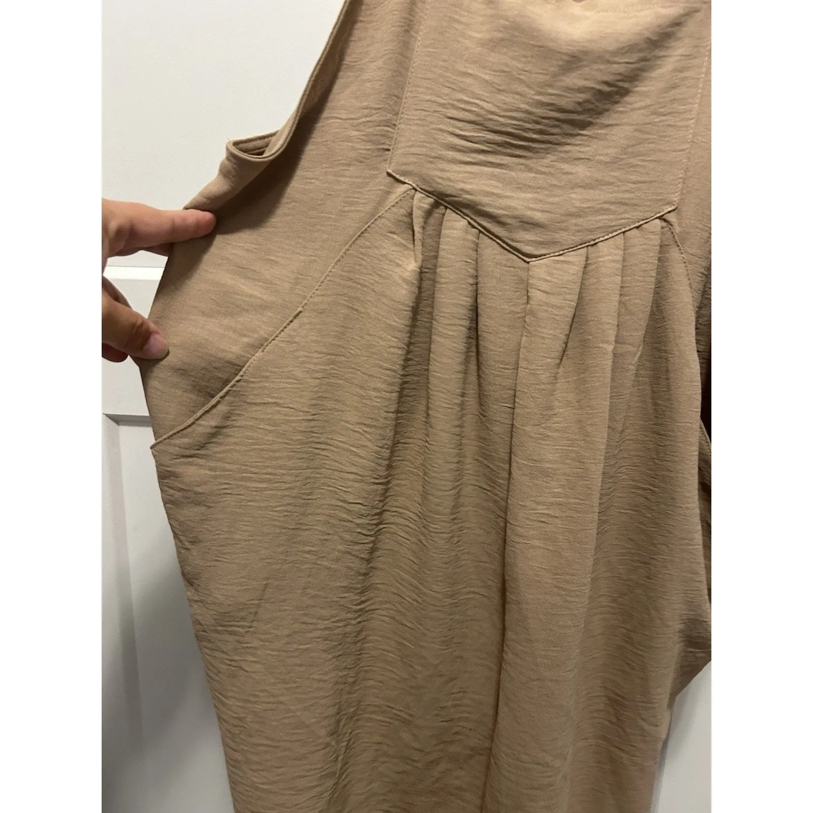 Lady Shorts Overalls Romper Sleeveless Jumpsuit Casual Loose Summer SZ Large - Image 3