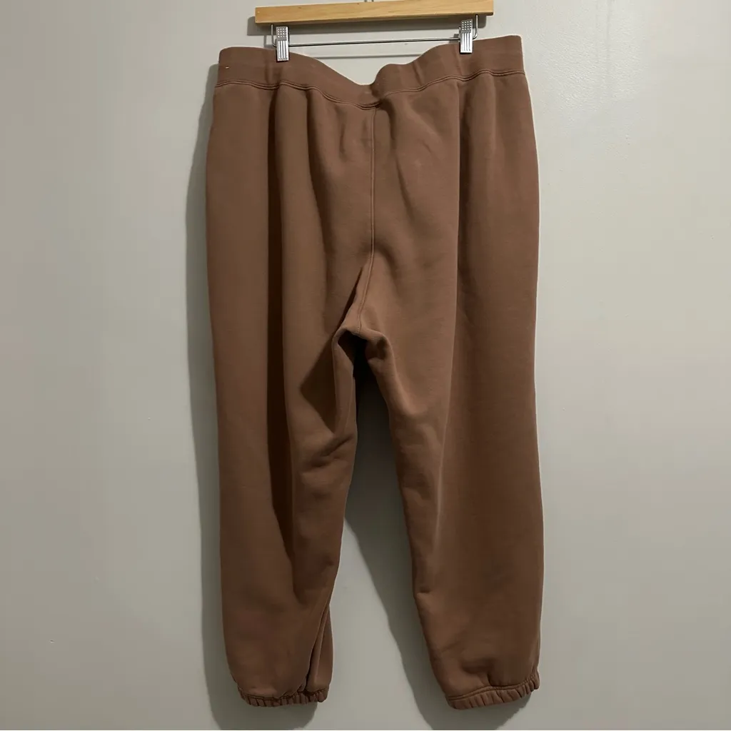 Air Jordan Flight Loose Fit Active Lounge Fleece Sweatpants Brown 2X FV7059 223 - Image 8