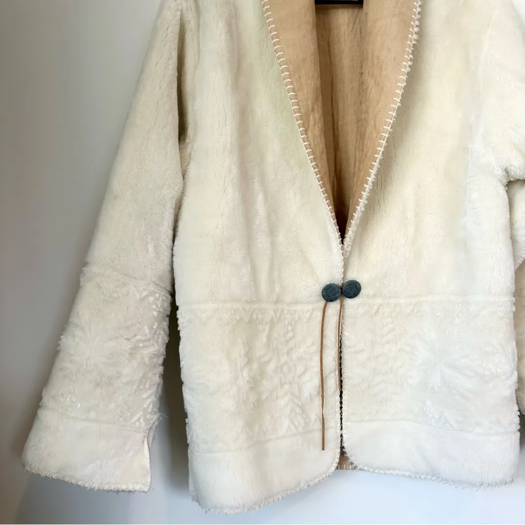 Bear Ridge Outfitters Faux Fur/Suede Snowflake Jacket - Image 2