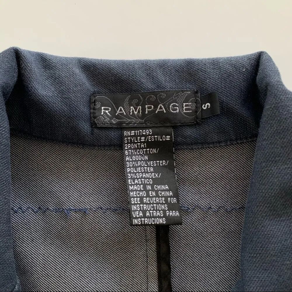 Via Penny Lane Reworked Apparel | Britney Spears Graphic Denim Blazer Jacket Blue - Image 3